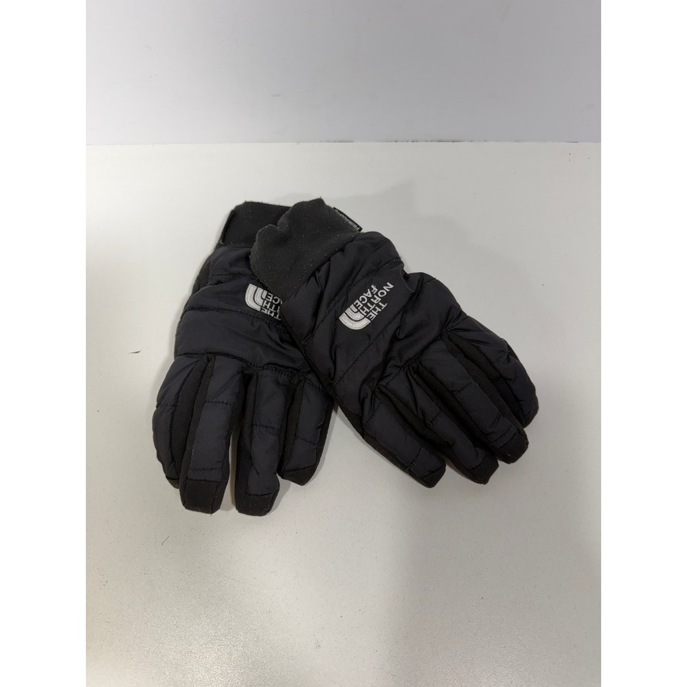 The North Face Primaloft Insulated Winter Gloves Black Quilted Puffer Unisex 9in